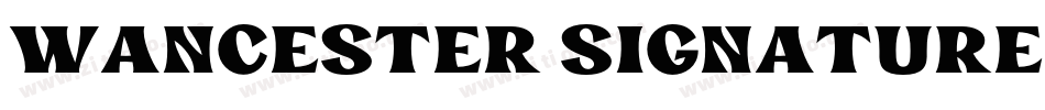 Wancester Signature字体转换